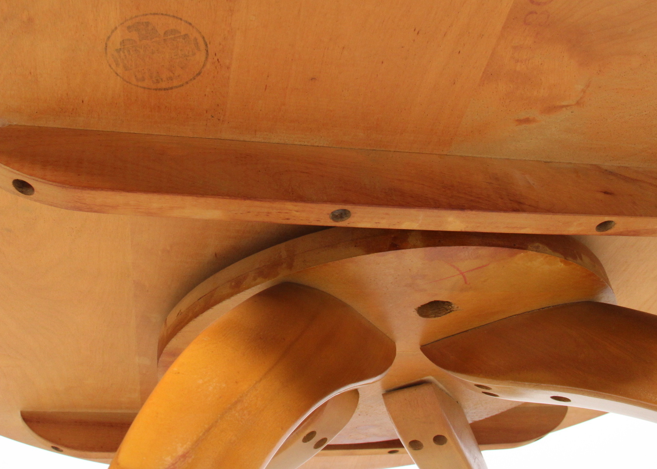 Heywood Wakefield Coffee Table with Lazy Susan