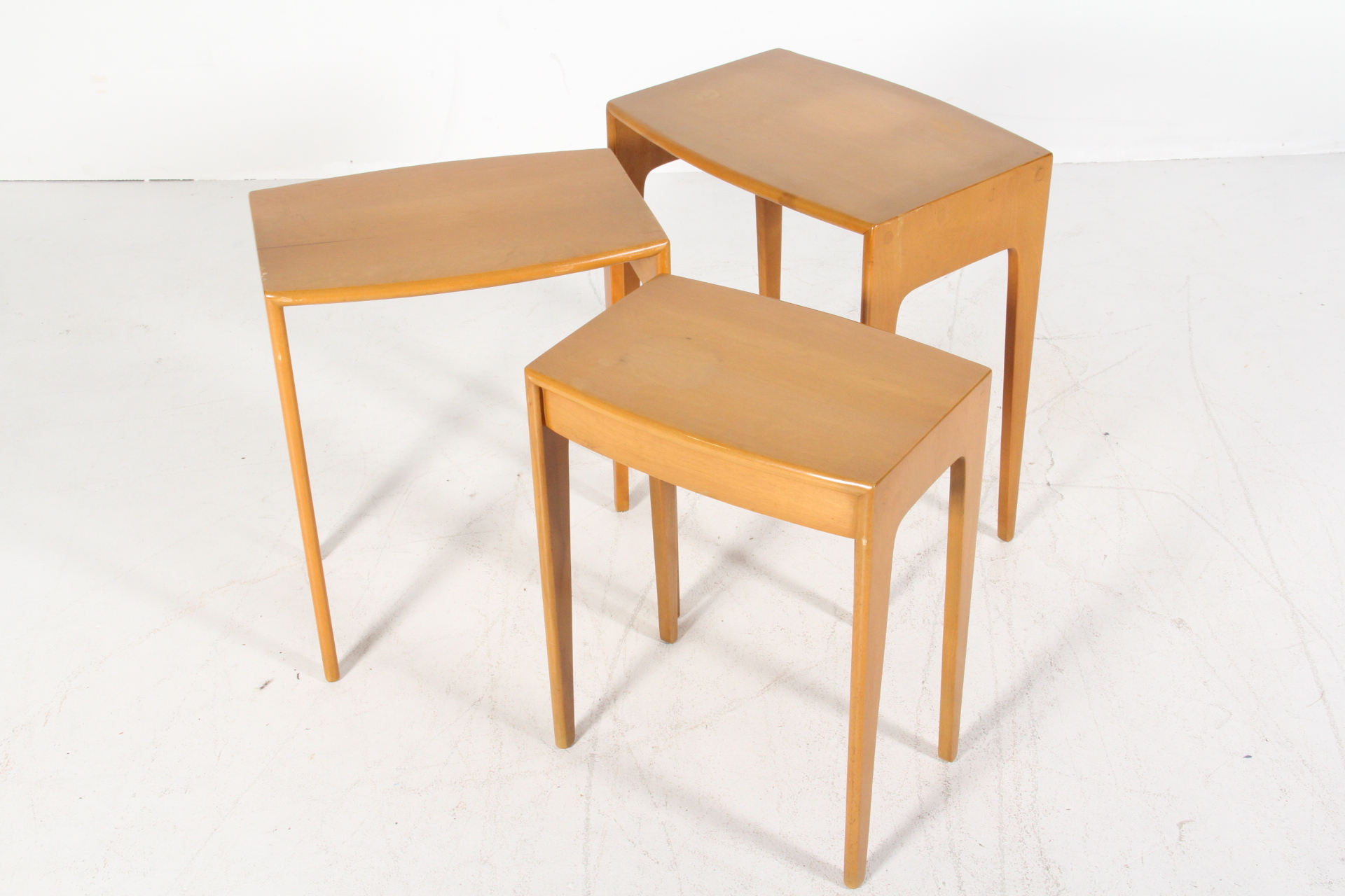 Trio of Heywood Wakefield Nesting Tables