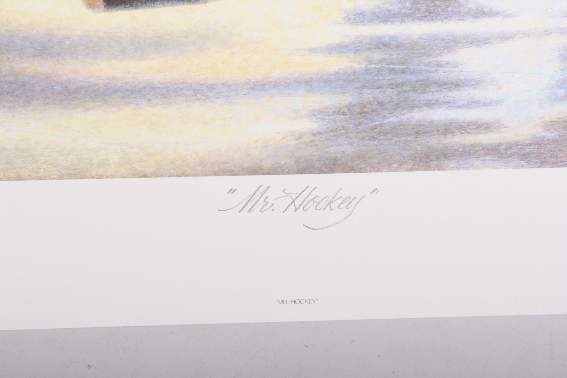 James Lumbers "Mr. Hockey" Offset Lithograph