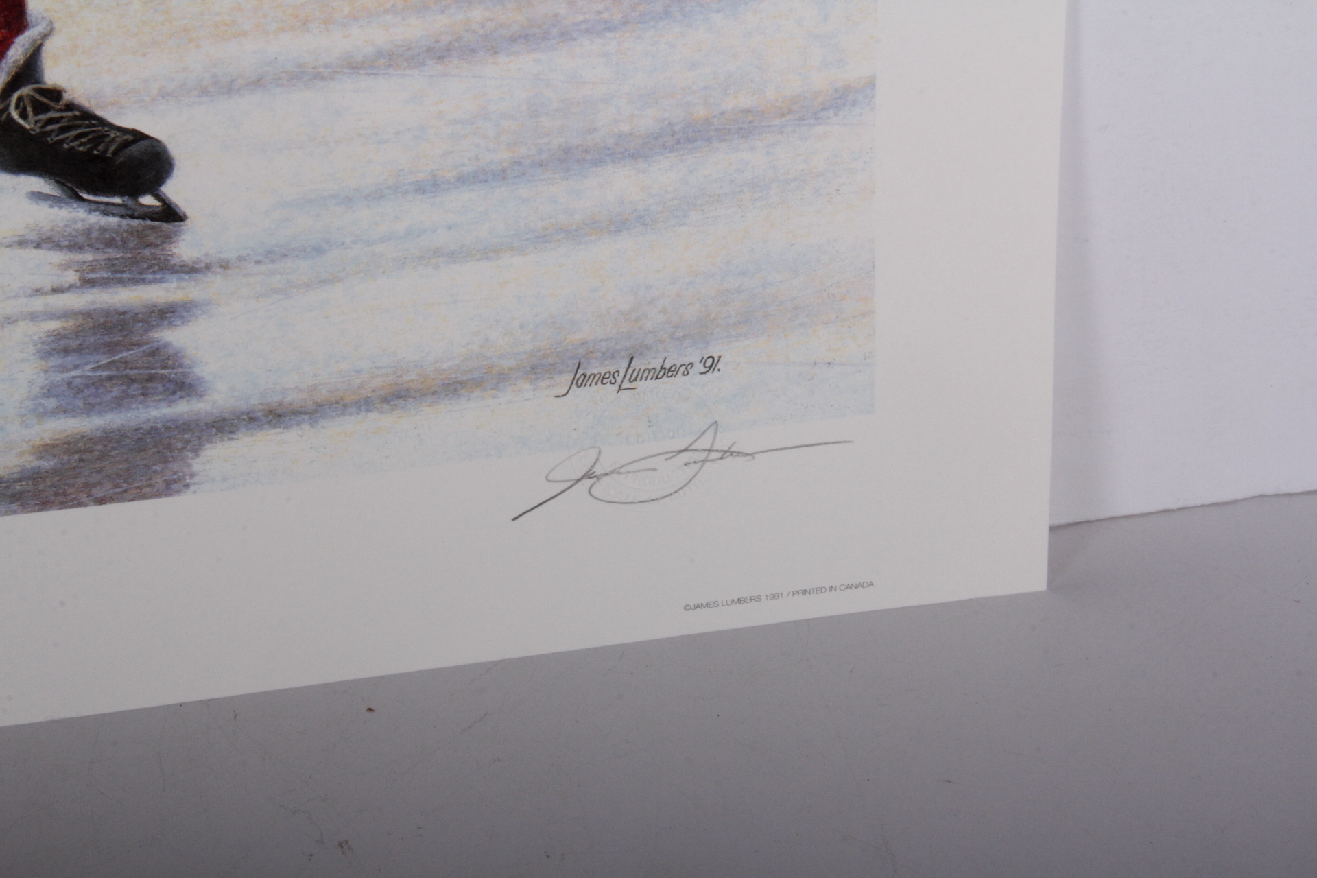 James Lumbers "Mr. Hockey" Offset Lithograph