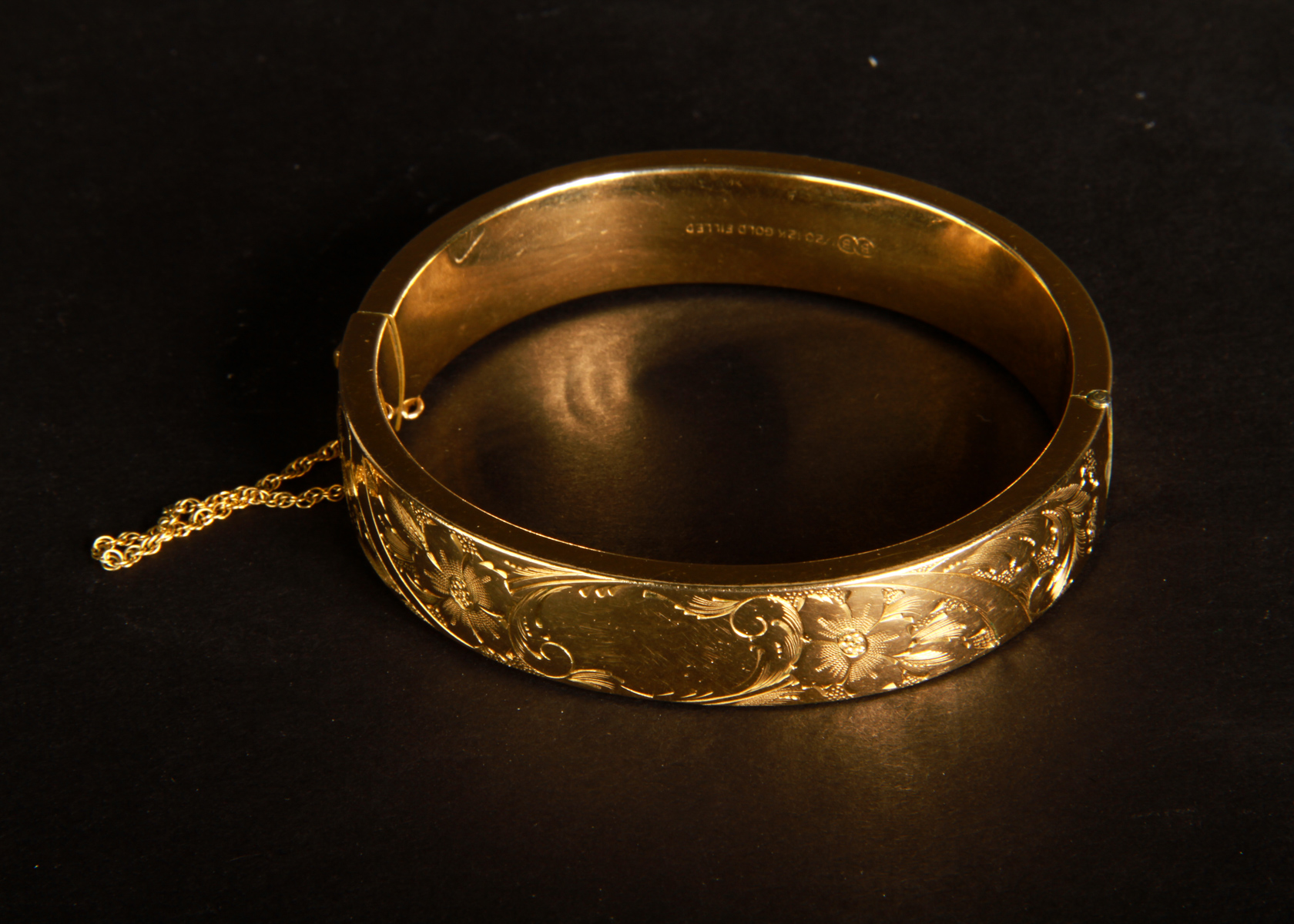 12K Gold Filled Bangle Bracelet