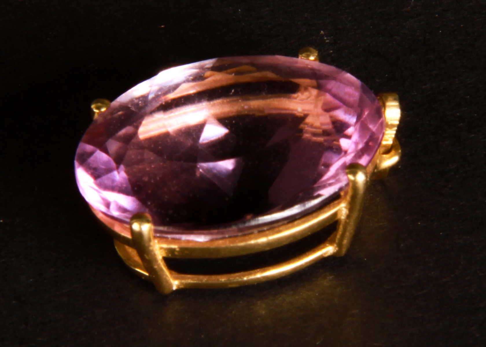 10K Yellow Gold and Genuine Amethyst Ring