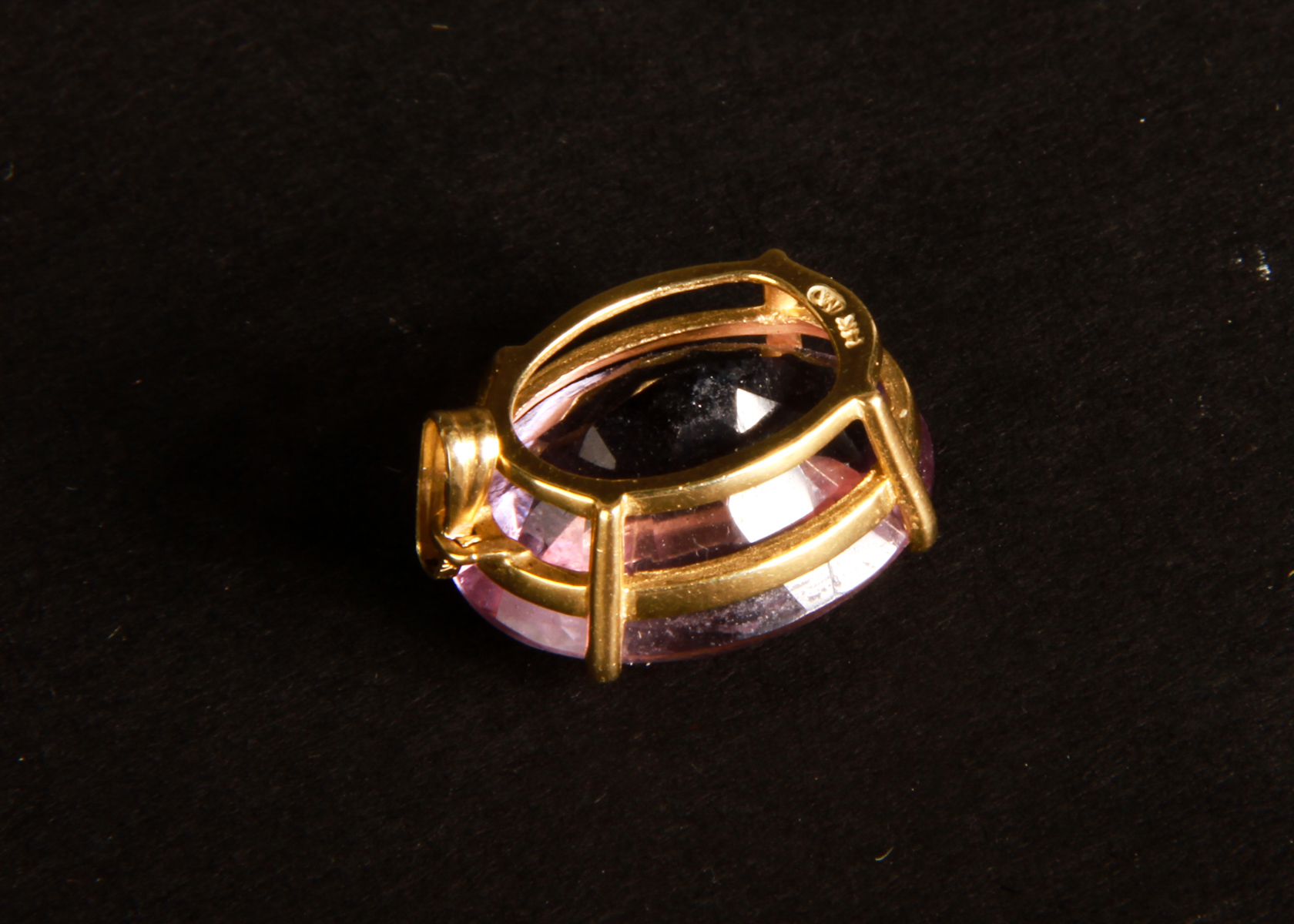 10K Yellow Gold and Genuine Amethyst Ring