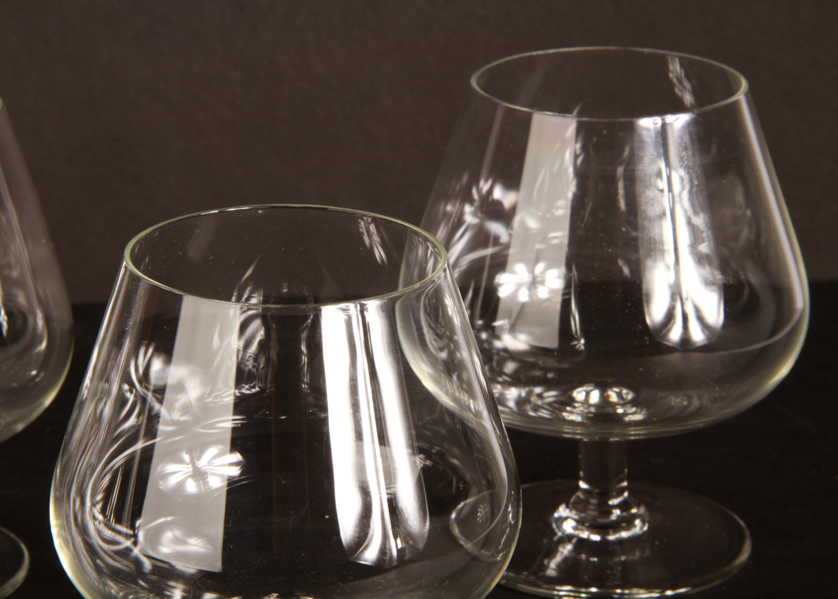 Five Glass Brandy Snifters