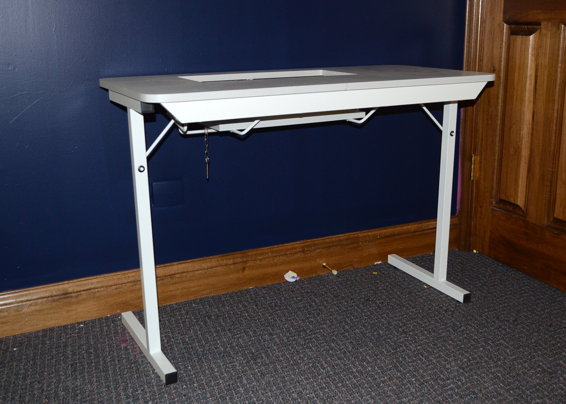 Contemporary White Sewing Table