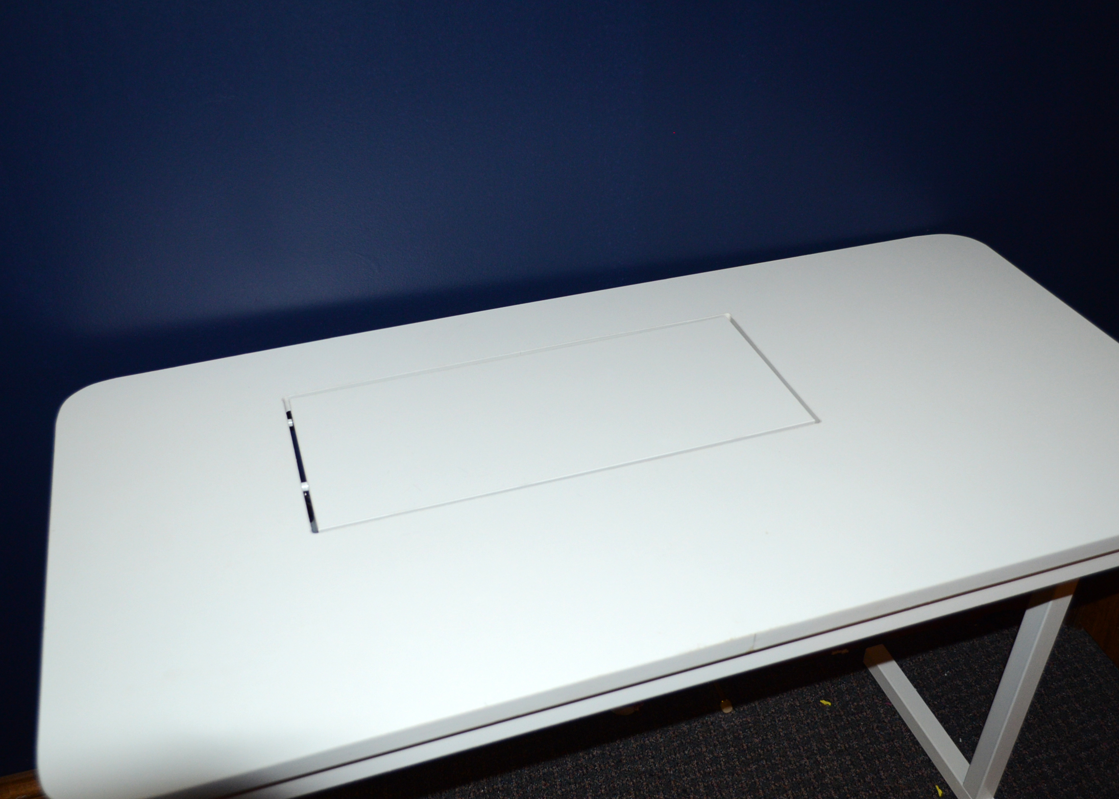 Contemporary White Sewing Table