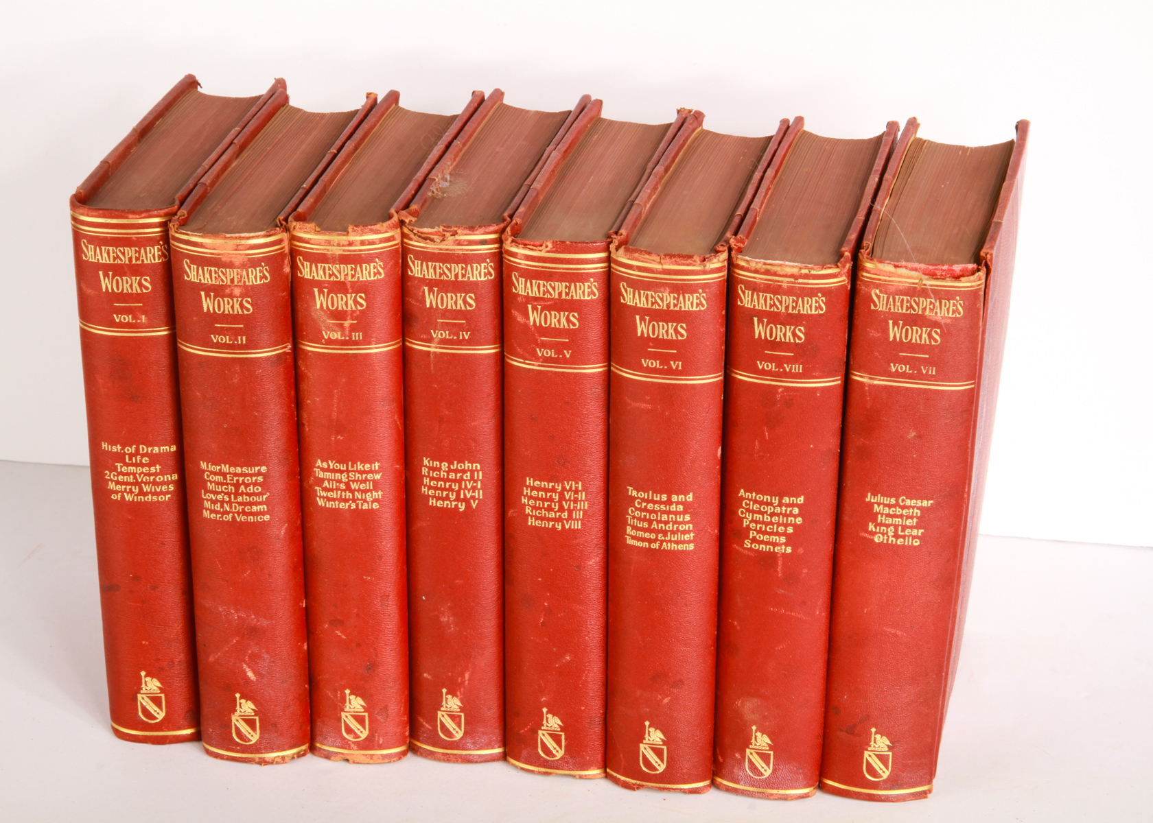 Vintage Eight Volume Set of Shakespeare's Works