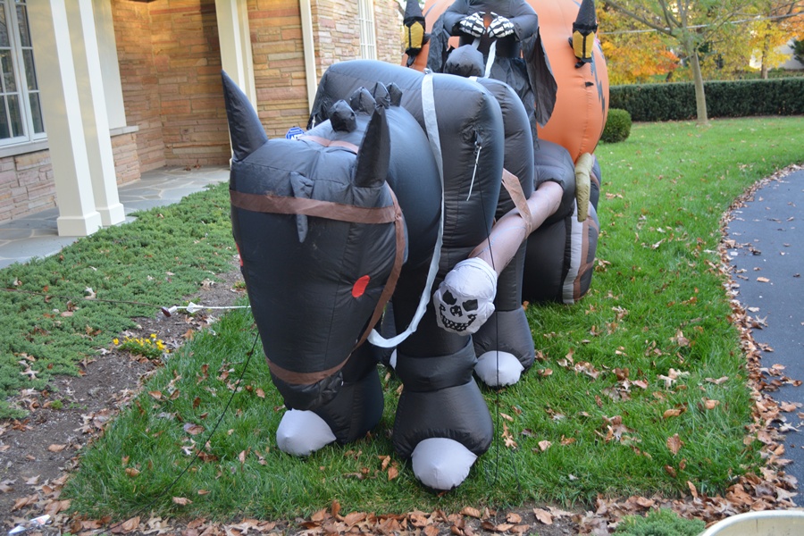 Frontgate Halloween Stage Coach of Fright Inflatable