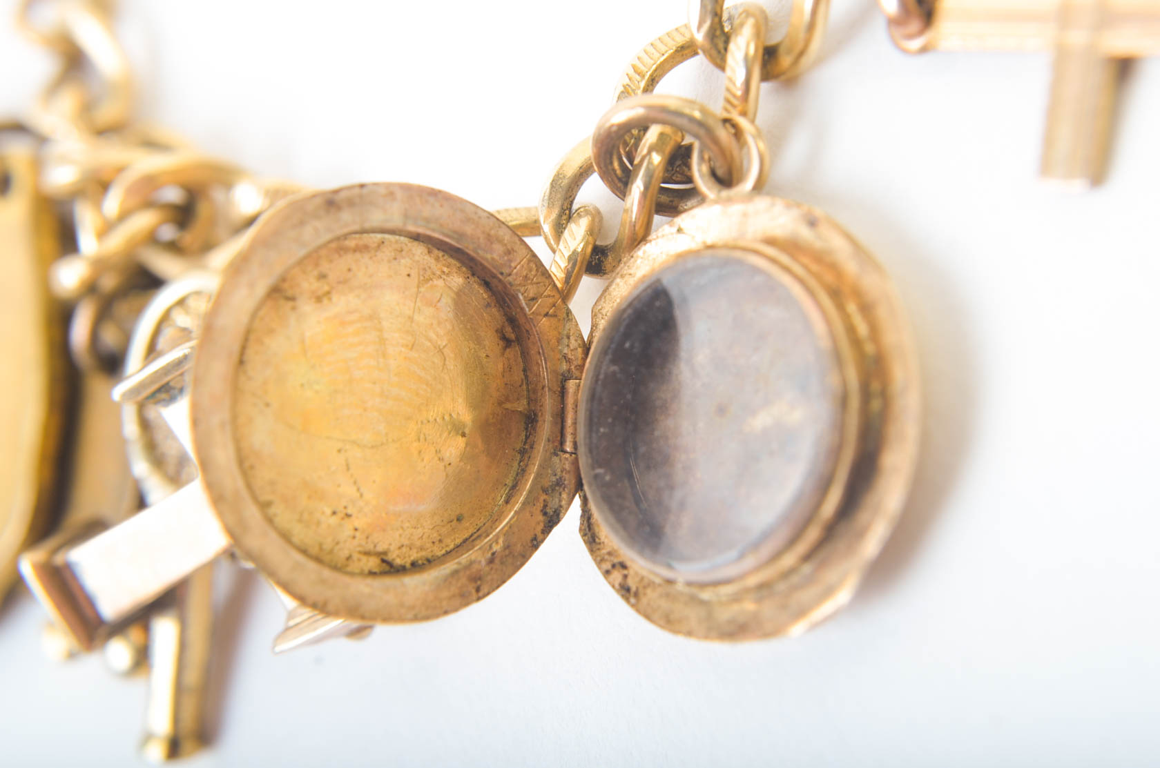 12K Gold Charm Bracelet