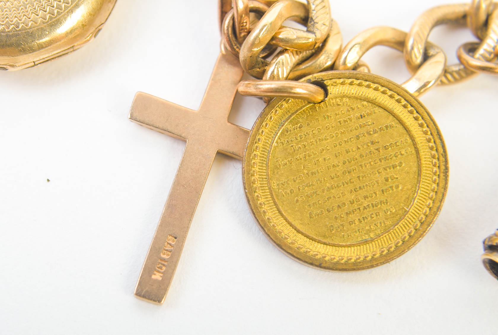 12K Gold Charm Bracelet