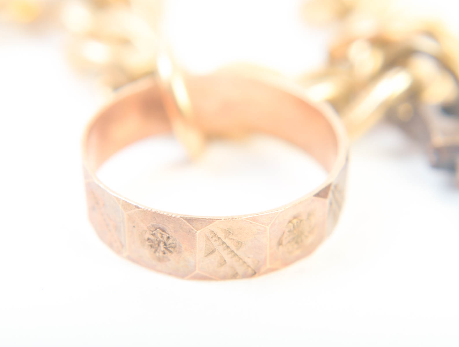 12K Gold Charm Bracelet