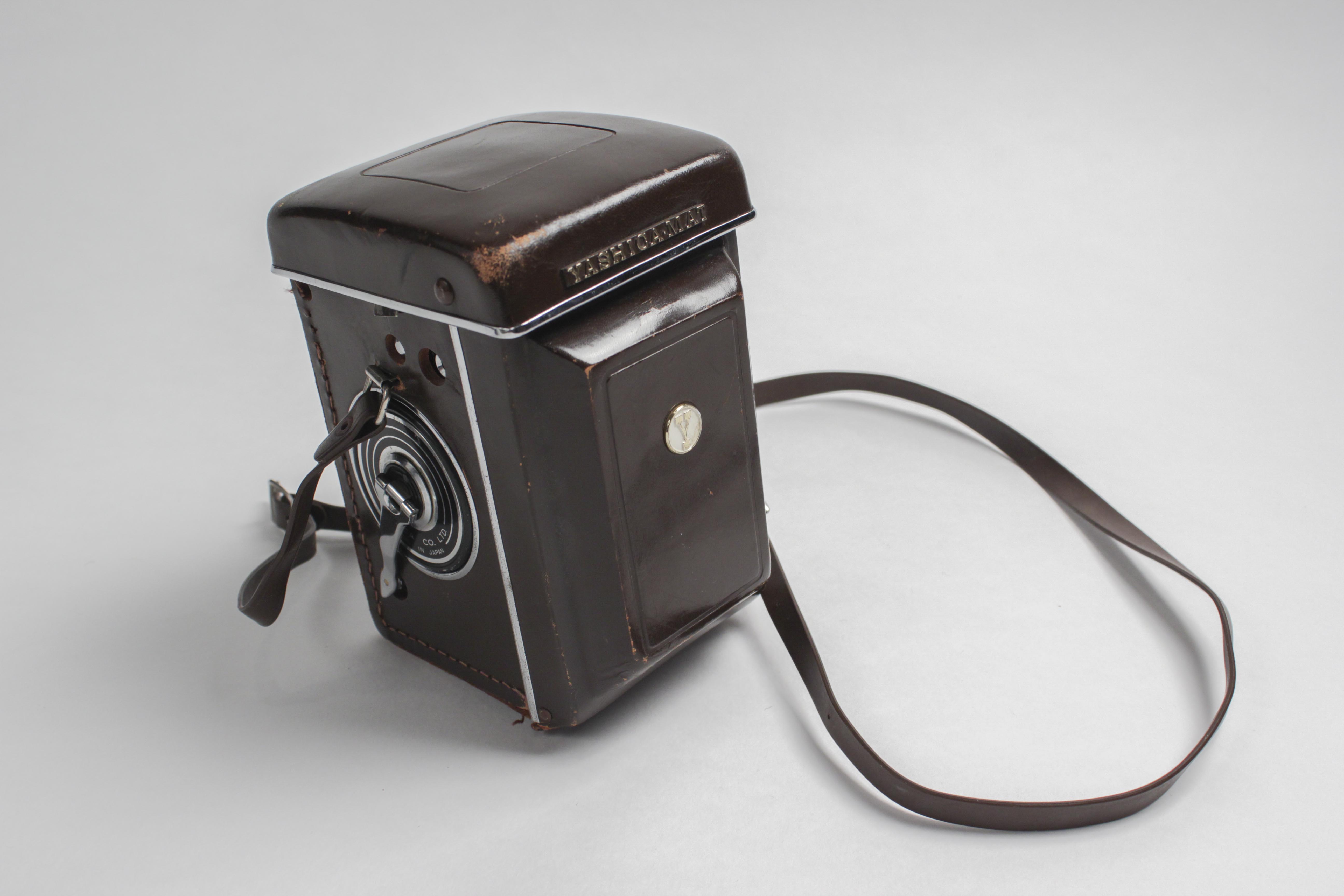 Yashica-Mat EM Double Lens Camera in Leather Case