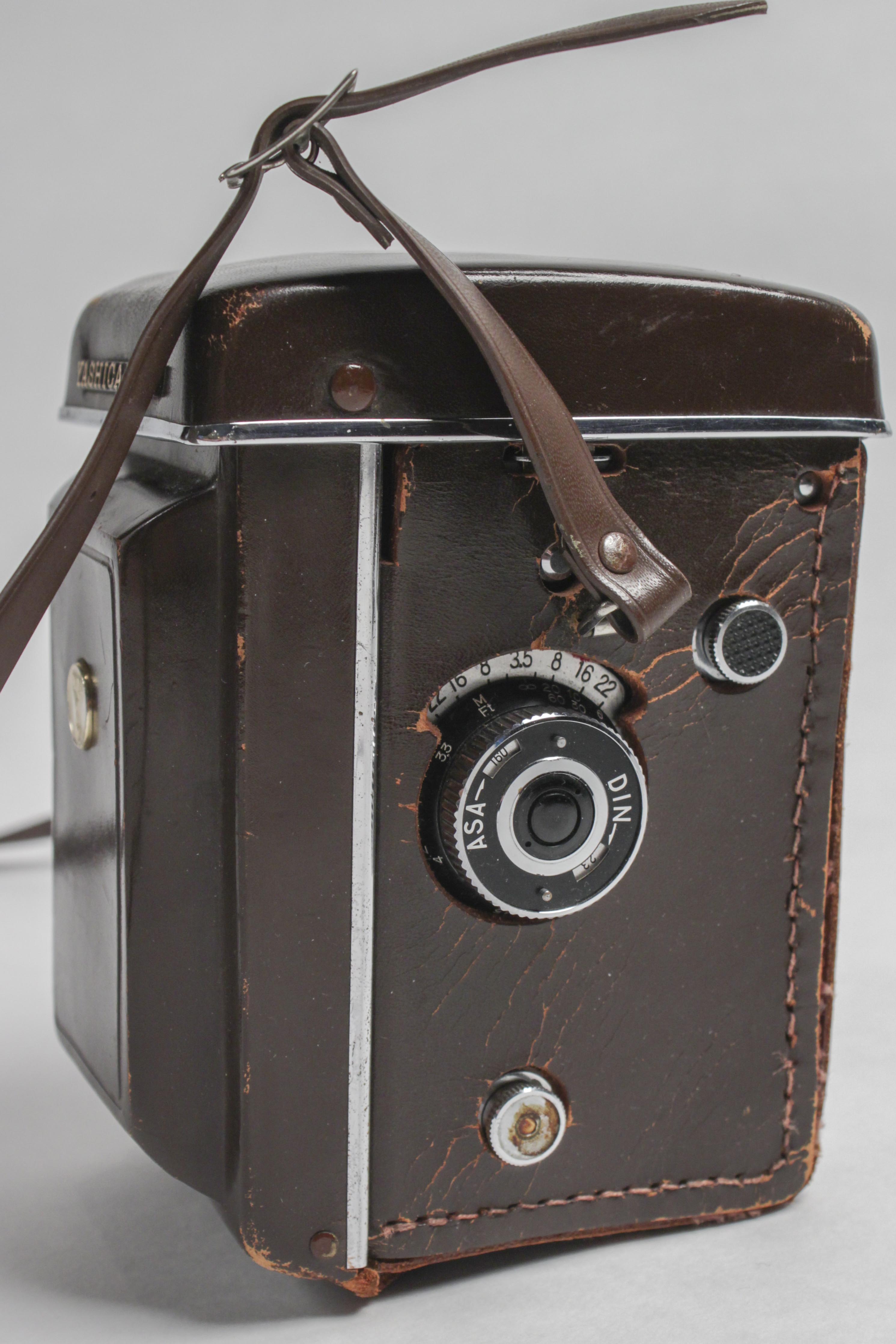 Yashica-Mat EM Double Lens Camera in Leather Case