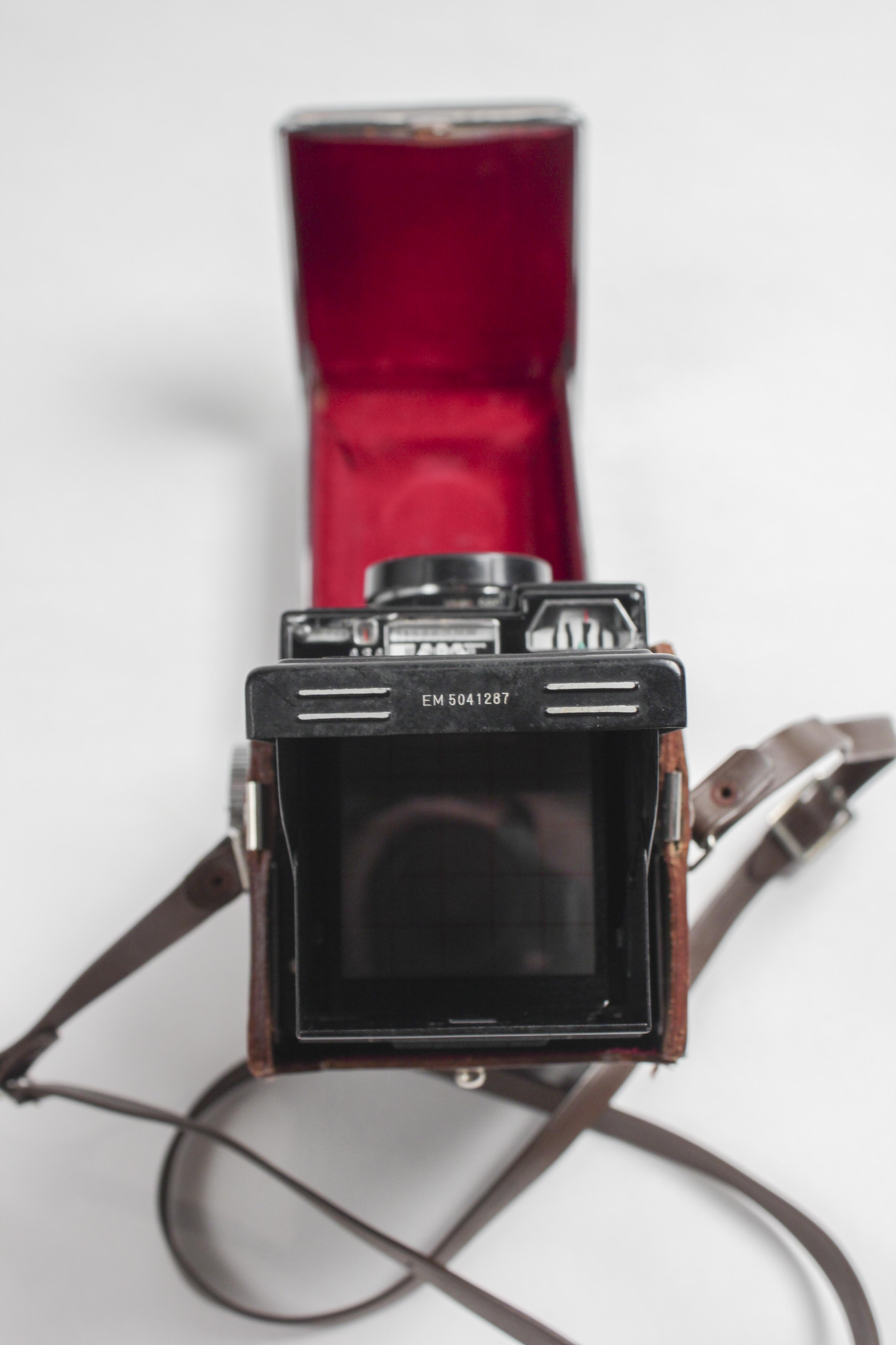 Yashica-Mat EM Double Lens Camera in Leather Case