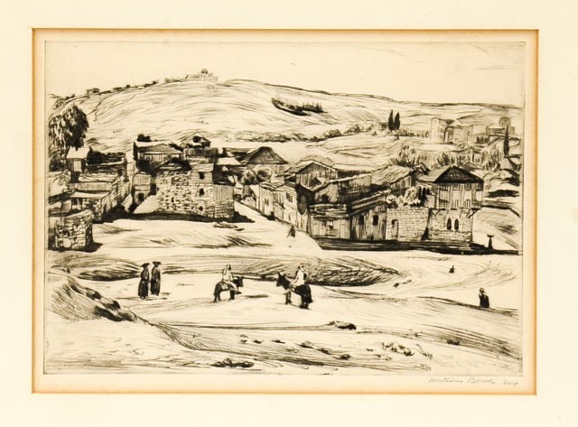 Mortimer Borne Drypoint Etching