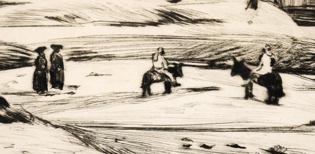 Mortimer Borne Drypoint Etching