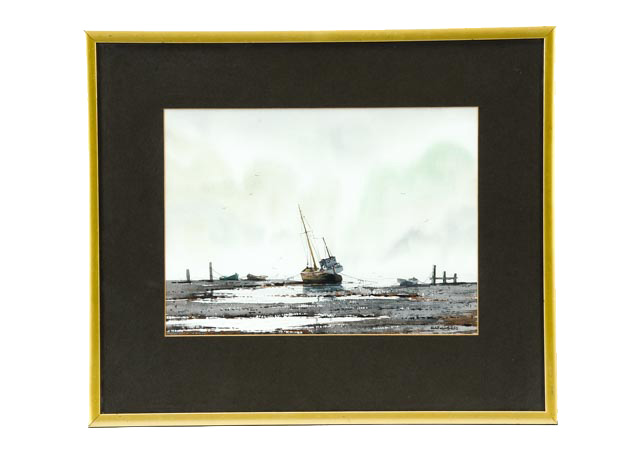 Original Alan Whitehead Maritime Watercolor