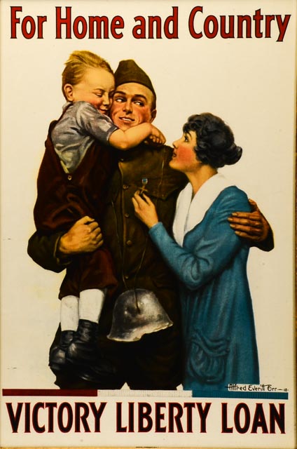 VICTORY LIBERTY LOAN WWI PROPAGANDA POSTER
