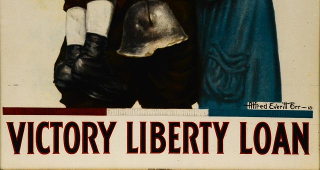 VICTORY LIBERTY LOAN WWI PROPAGANDA POSTER