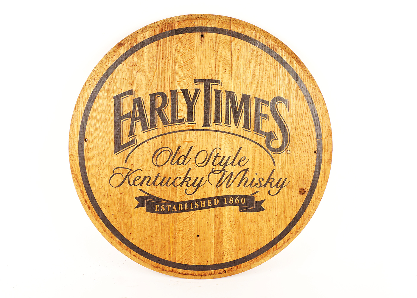 Early Times Whisky Barrel Head