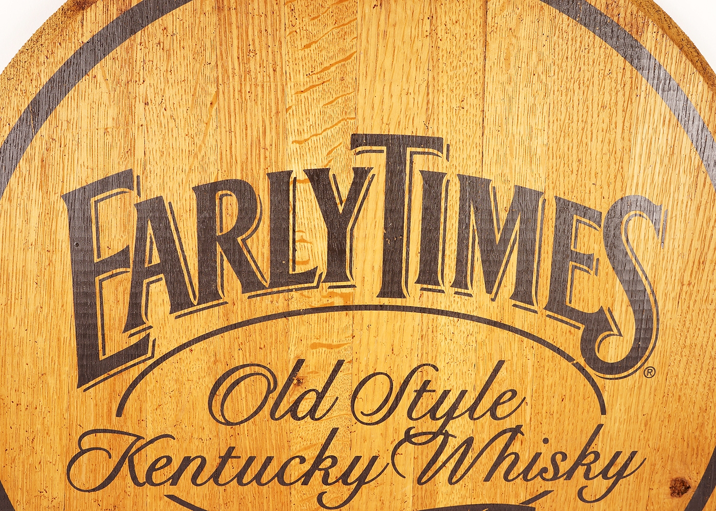 Early Times Whisky Barrel Head