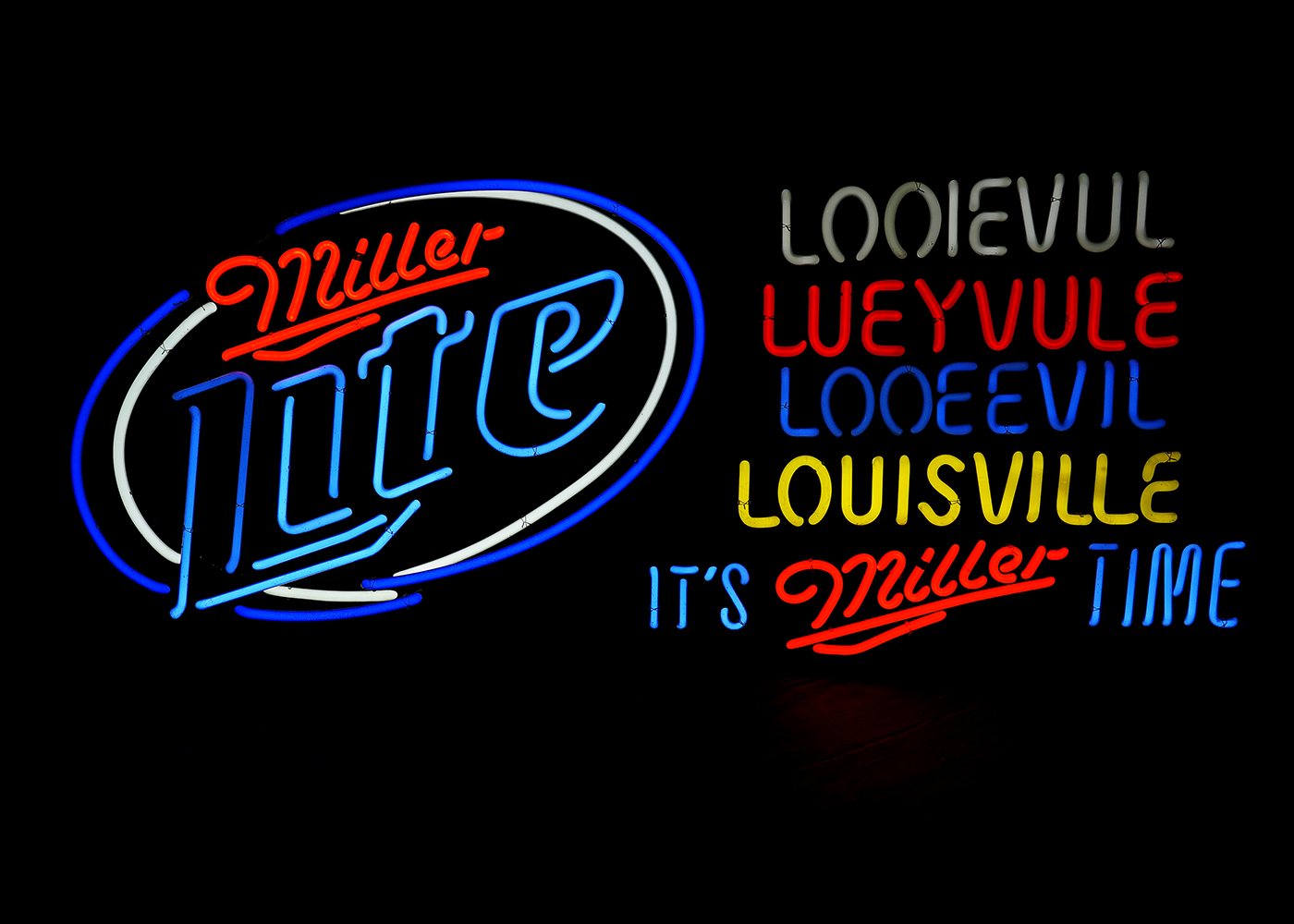 Miller Lite "Louisville" Neon Sign