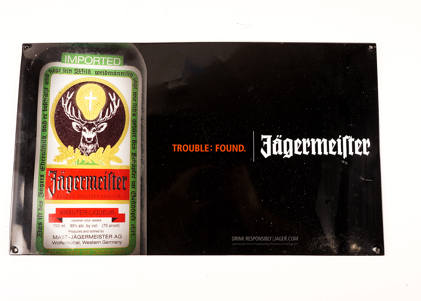 Jagermeister Metal and Plastic Bar Sign Collection