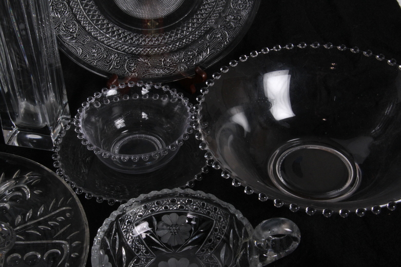 Collection of Clear Glassware