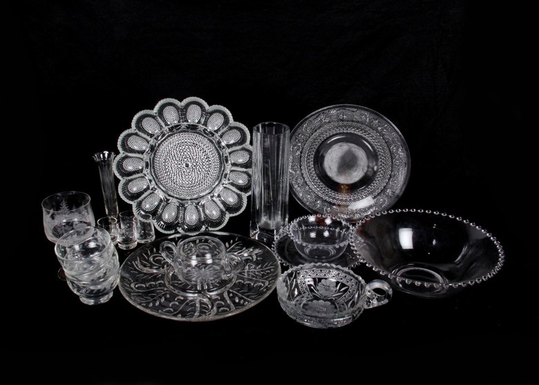 Collection of Clear Glassware