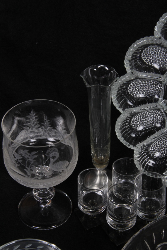 Collection of Clear Glassware