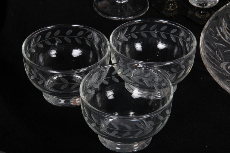 Collection of Clear Glassware