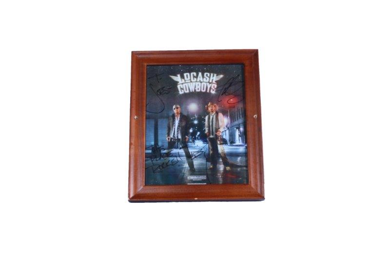 Framed Locash Cowboys Signed Promotional Photo