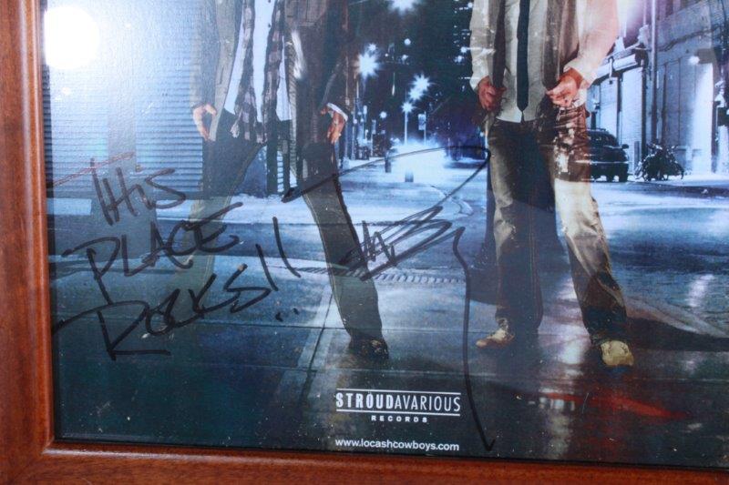Framed Locash Cowboys Signed Promotional Photo