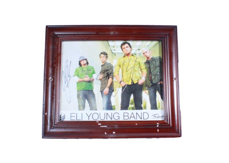 Framed Eli Young Band Signed Promotional Photo