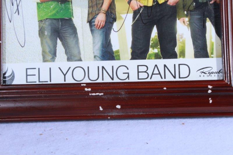 Framed Eli Young Band Signed Promotional Photo