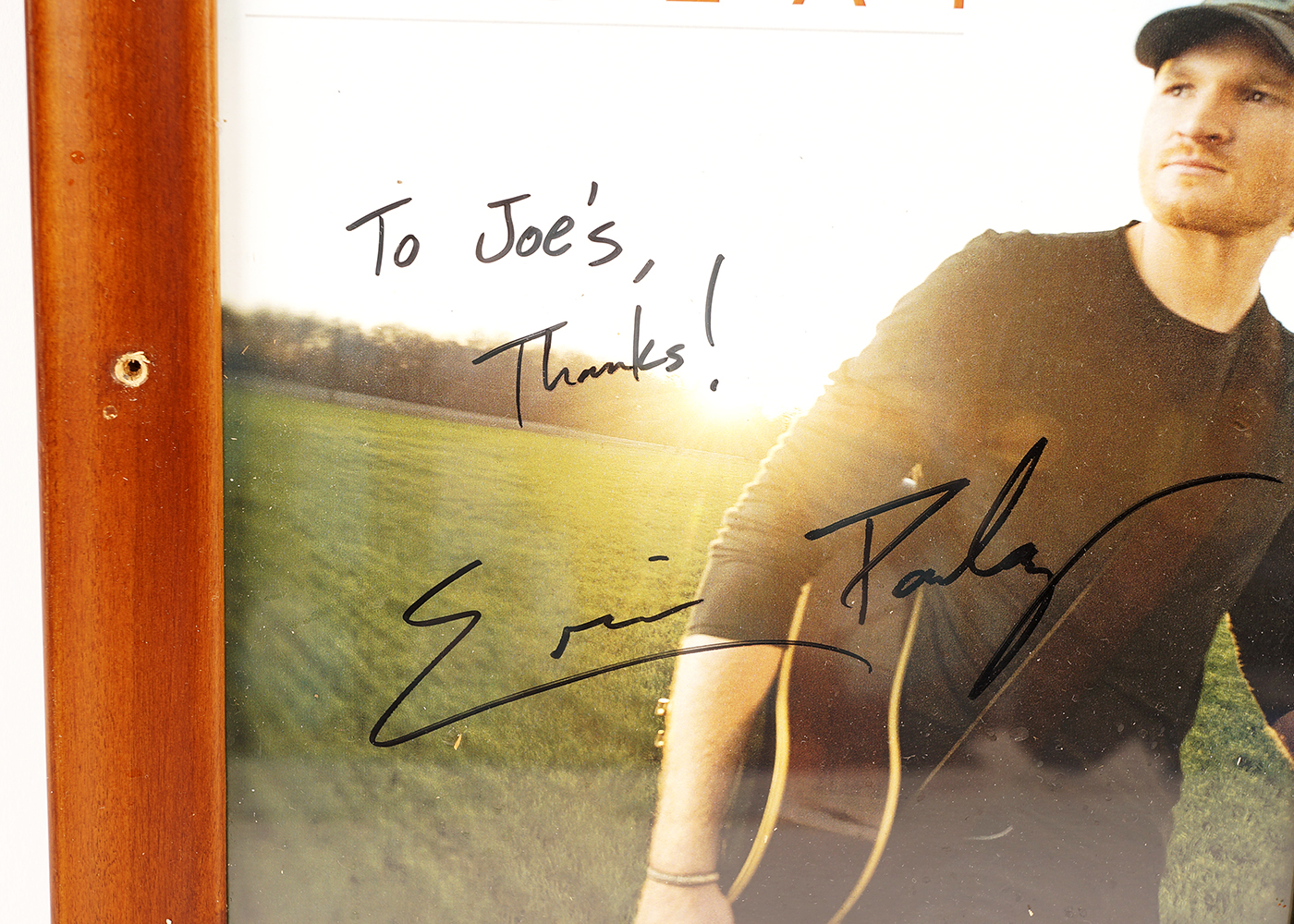 Signed Eric Paslay Framed Promotional Photo