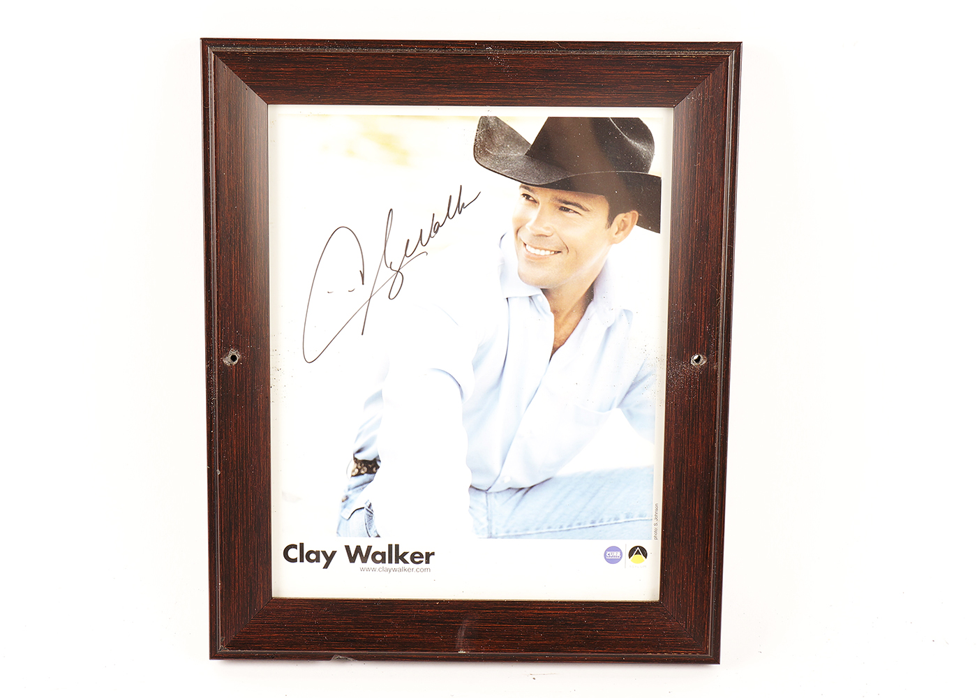 Signed Clay Walker Framed Promotional Photo