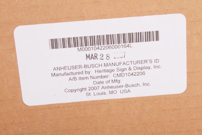 Wood Framed Budweiser and Louisville Cardinals Mirror