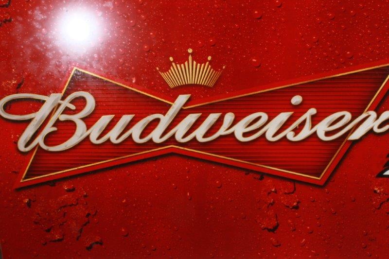 Wood Framed Budweiser and Louisville Cardinals Mirror