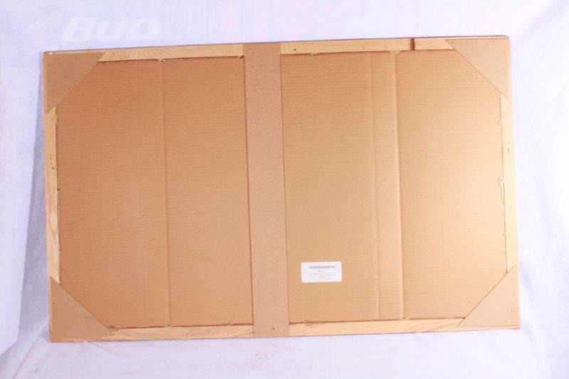 Wood Framed Budweiser and Louisville Cardinals Mirror