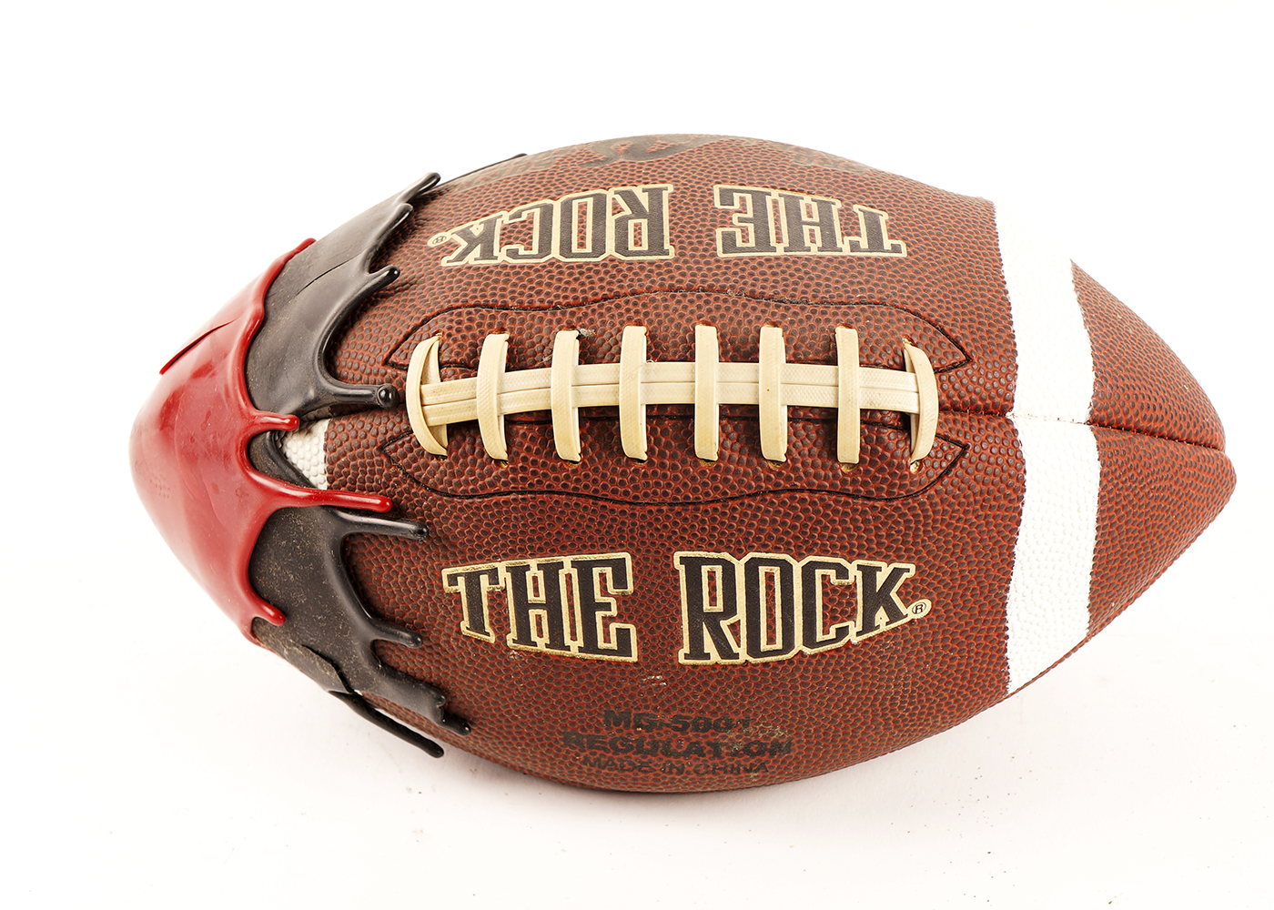 Louisville Cardinals Themed Wax Covered Football