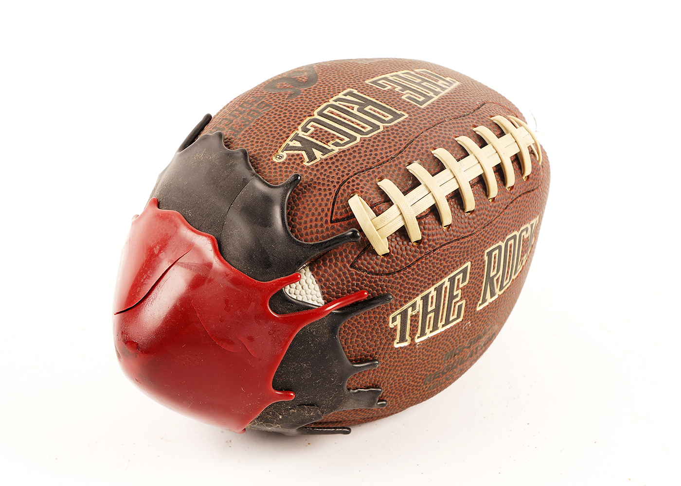 Louisville Cardinals Themed Wax Covered Football