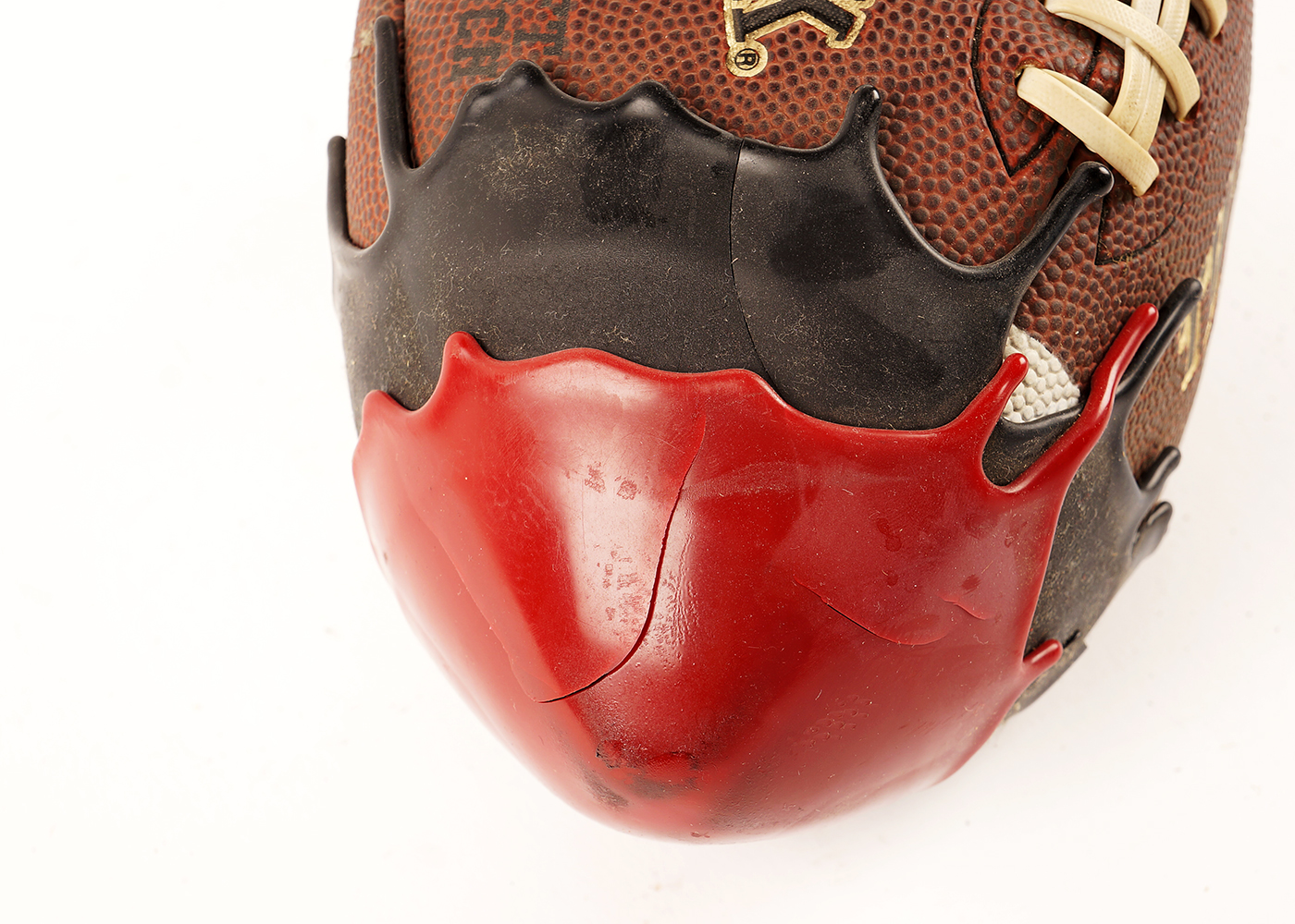 Louisville Cardinals Themed Wax Covered Football