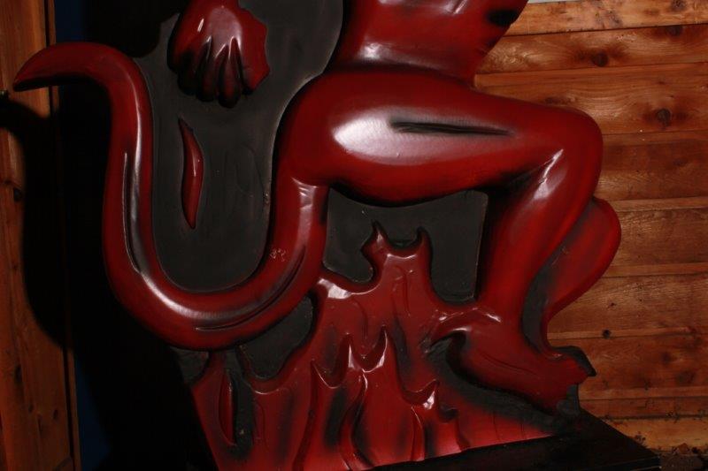 Substantial Fireball Whiskey Resin Statue