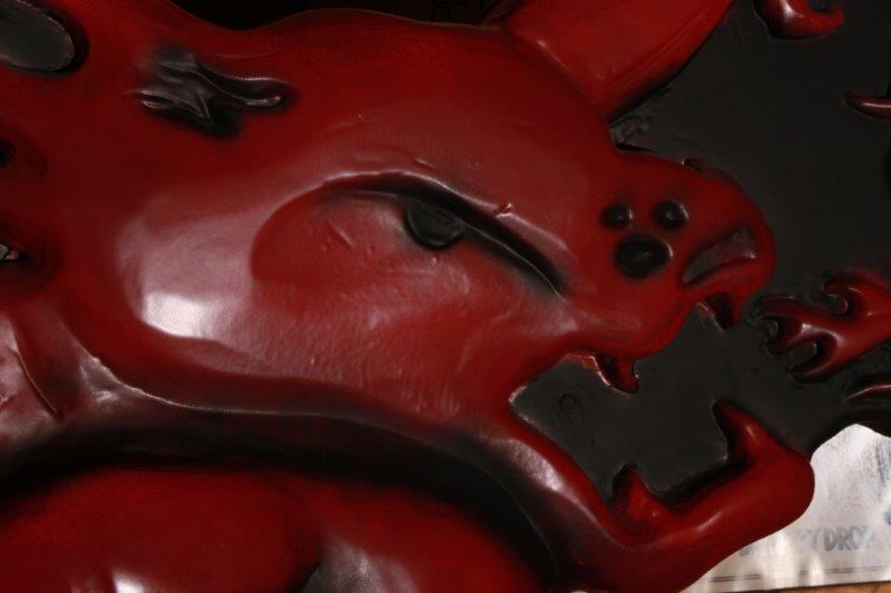 Substantial Fireball Whiskey Resin Statue