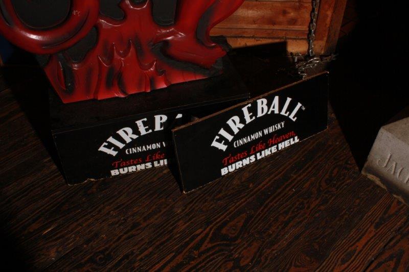 Substantial Fireball Whiskey Resin Statue