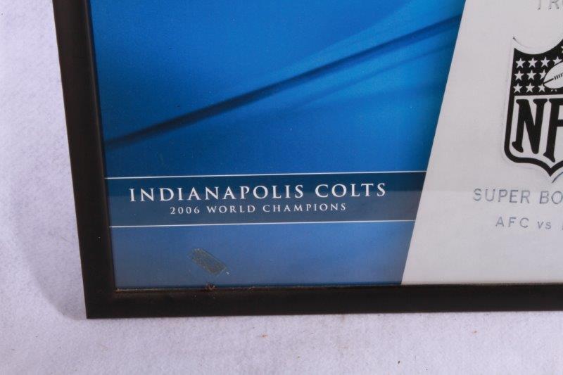 Indianapolis Colts 2006 Super Bowl Champions Framed Poster