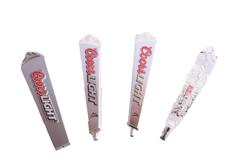 Four Coors Lite Handles