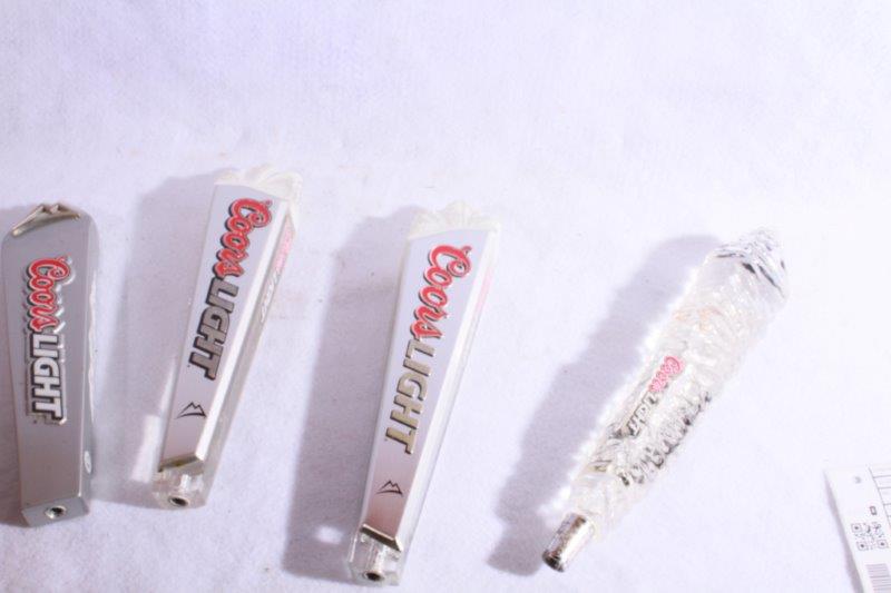 Four Coors Lite Handles