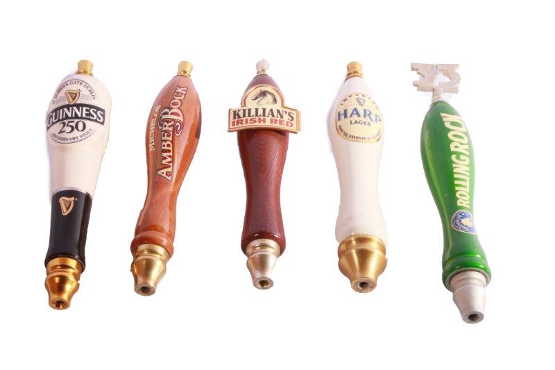 Five Beer Tap Handles